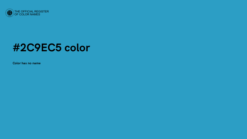 #2C9EC5 color image
