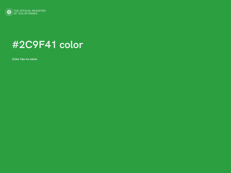 #2C9F41 color image