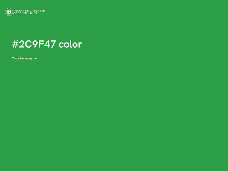 #2C9F47 color image