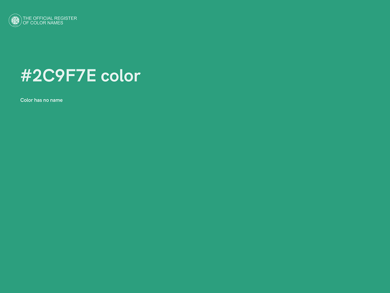 #2C9F7E color image