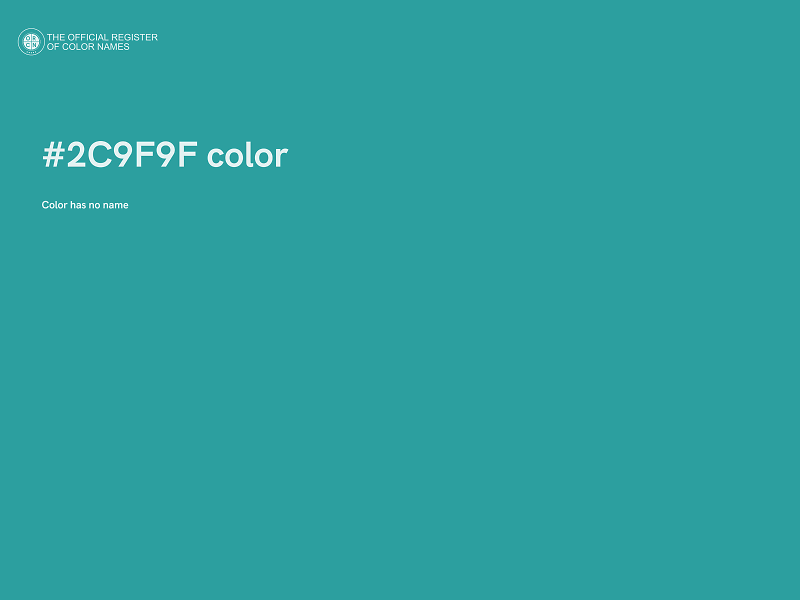 #2C9F9F color image