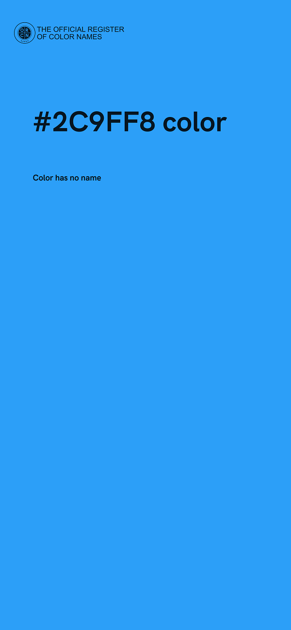 #2C9FF8 color image