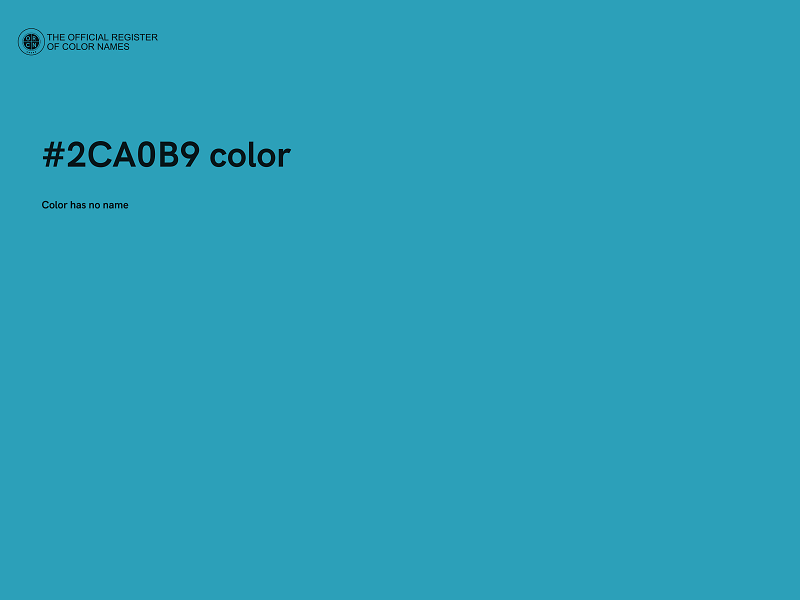 #2CA0B9 color image