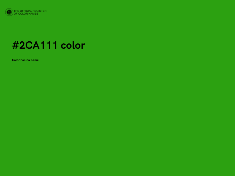 #2CA111 color image