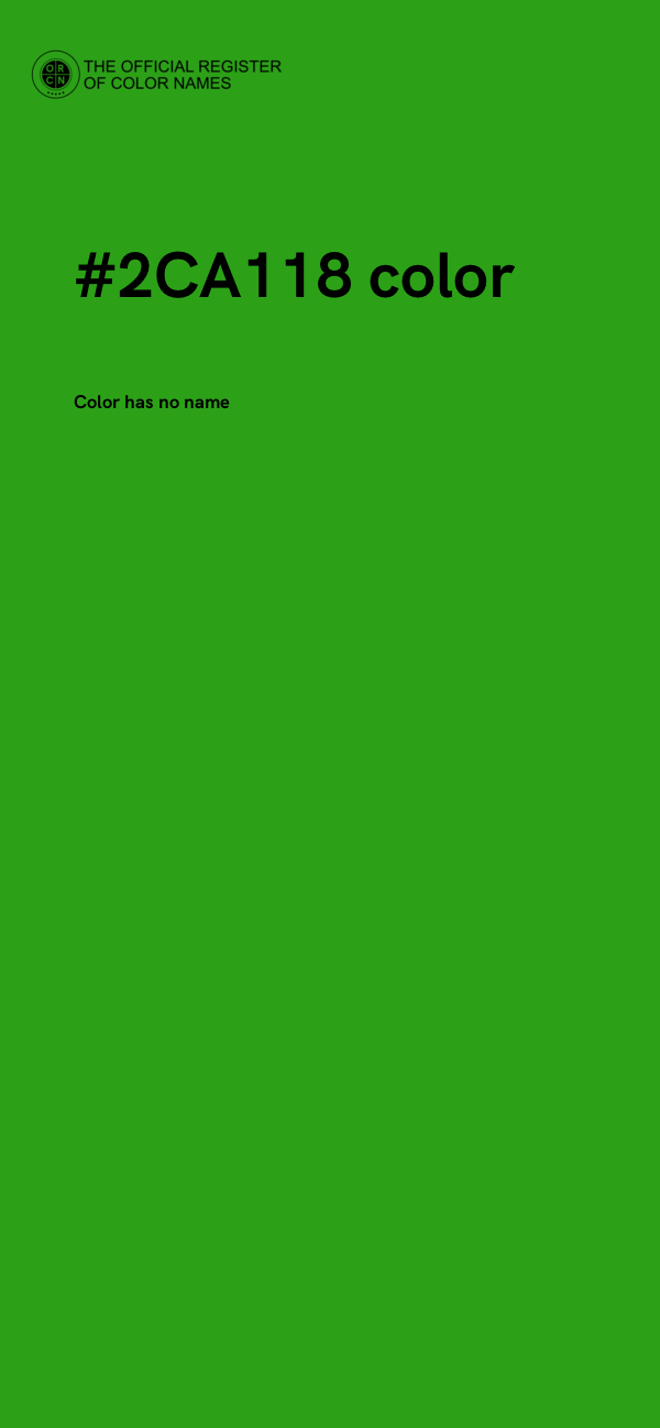 #2CA118 color image