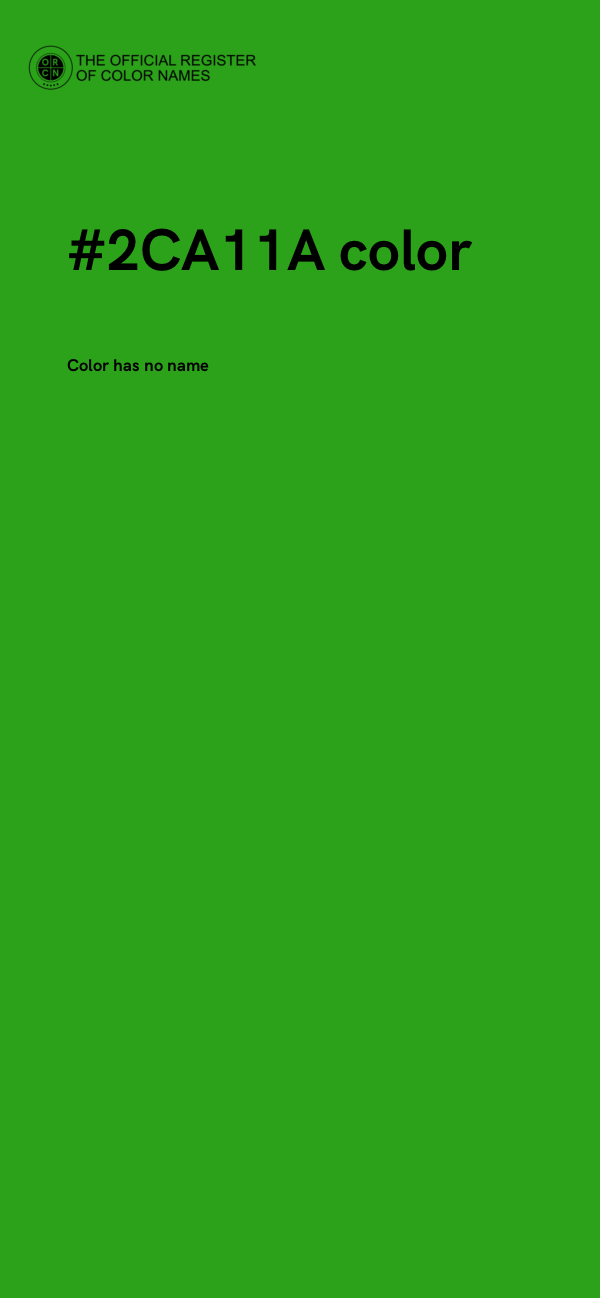 #2CA11A color image
