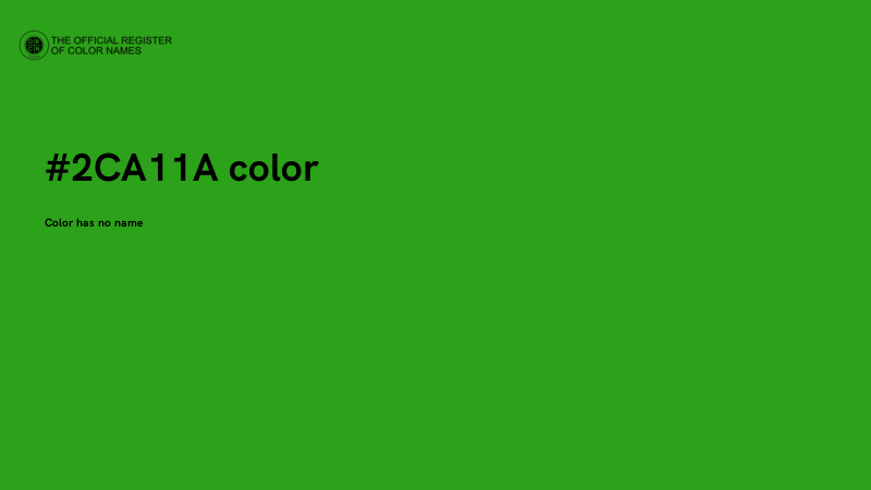 #2CA11A color image