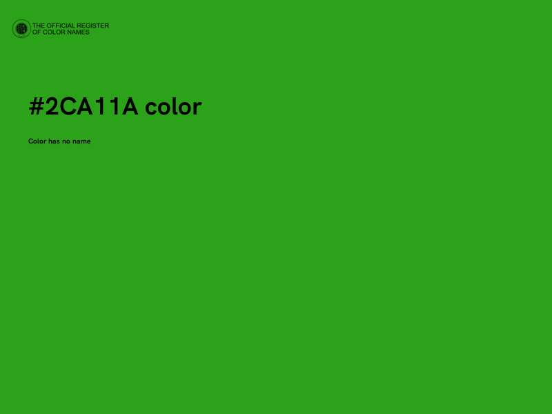 #2CA11A color image