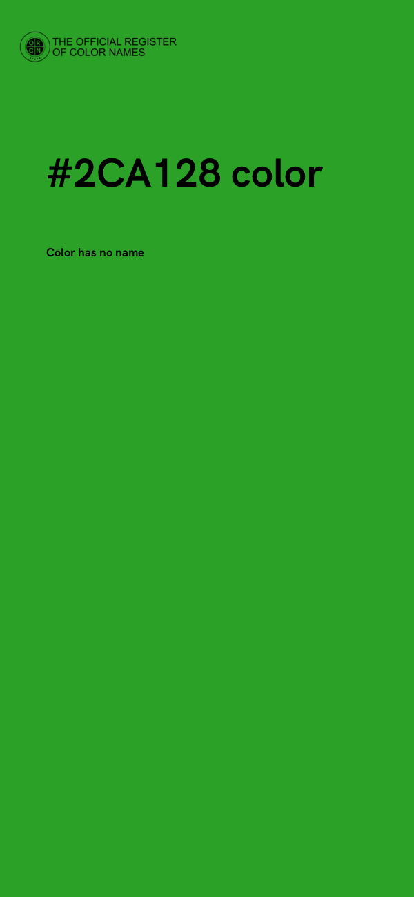 #2CA128 color image