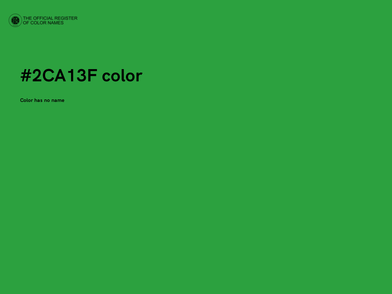 #2CA13F color image