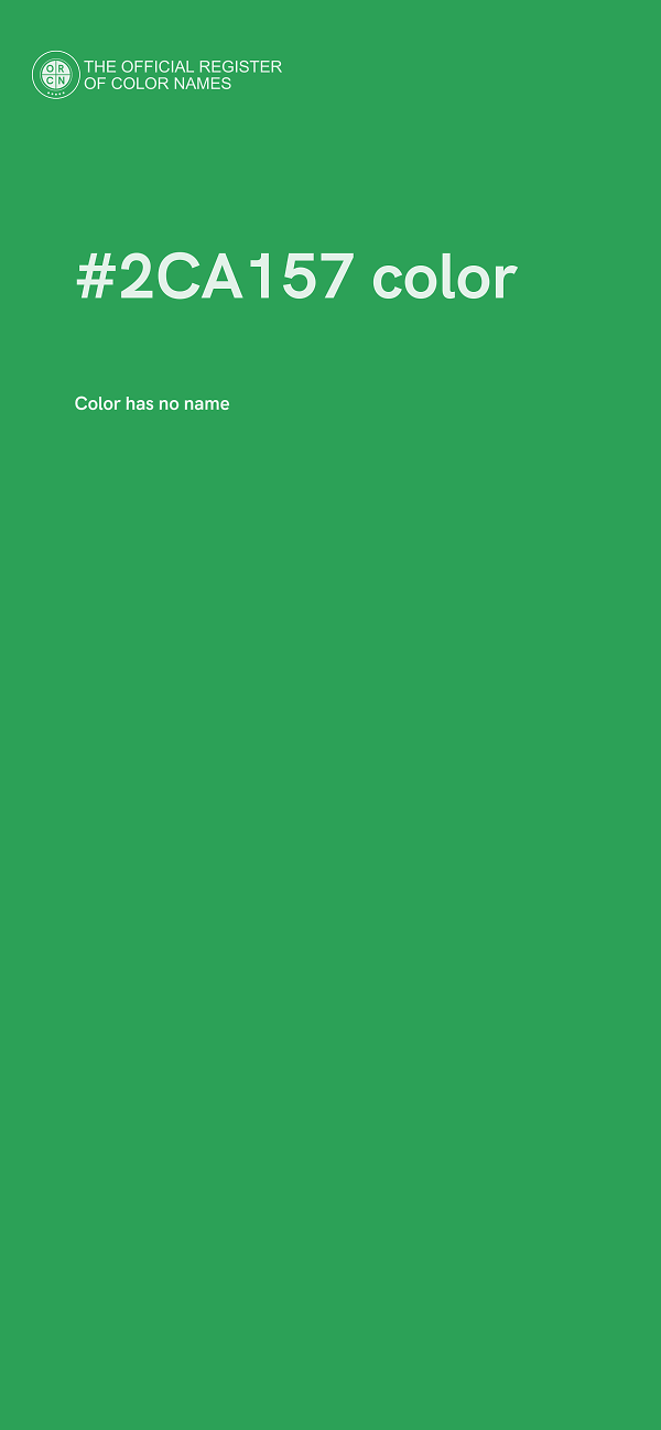 #2CA157 color image