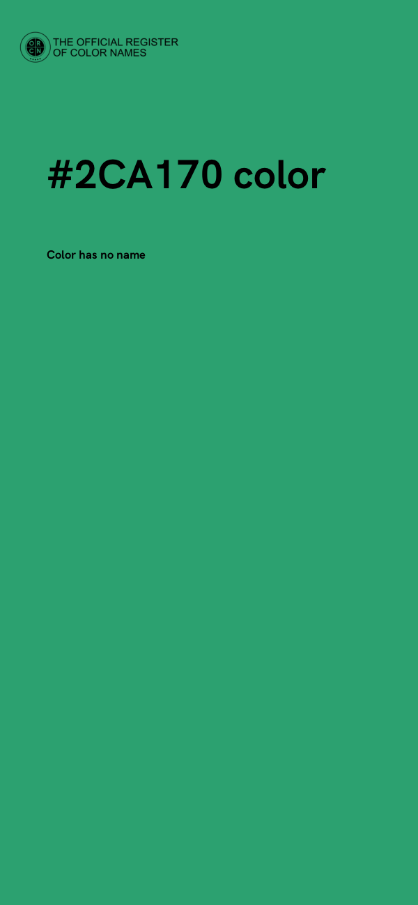 #2CA170 color image