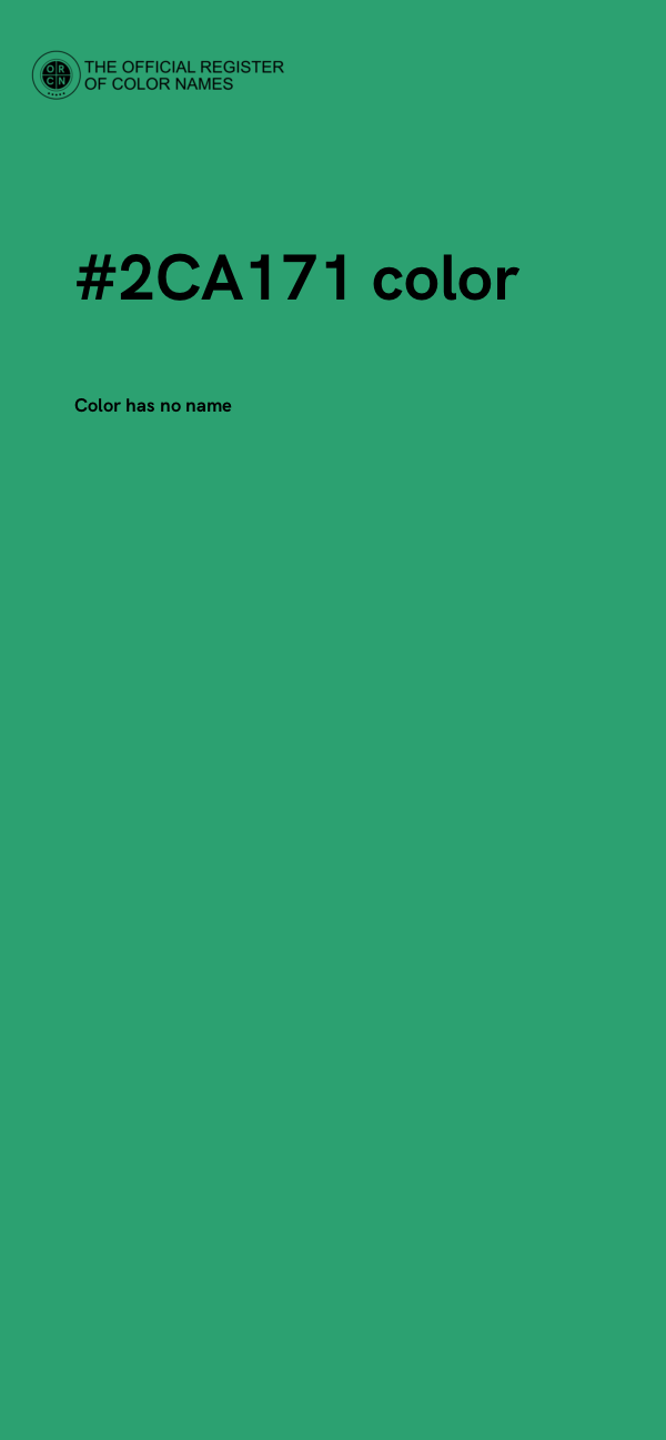 #2CA171 color image