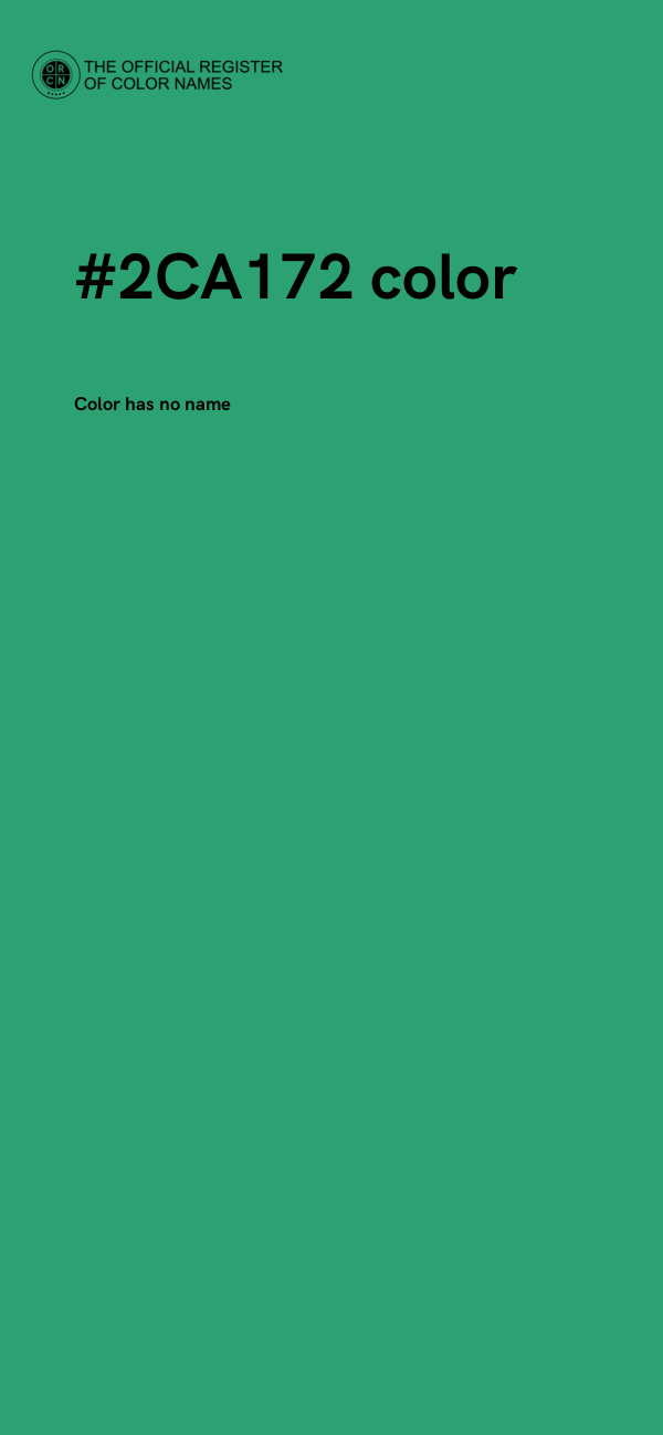 #2CA172 color image