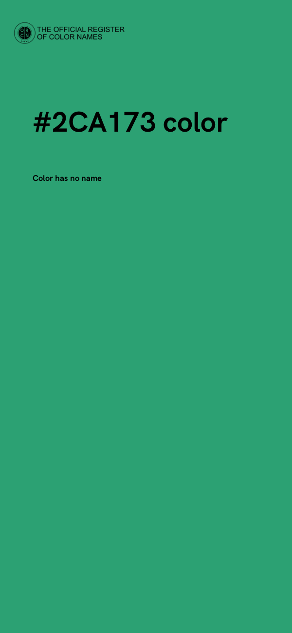 #2CA173 color image