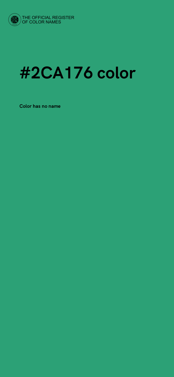#2CA176 color image