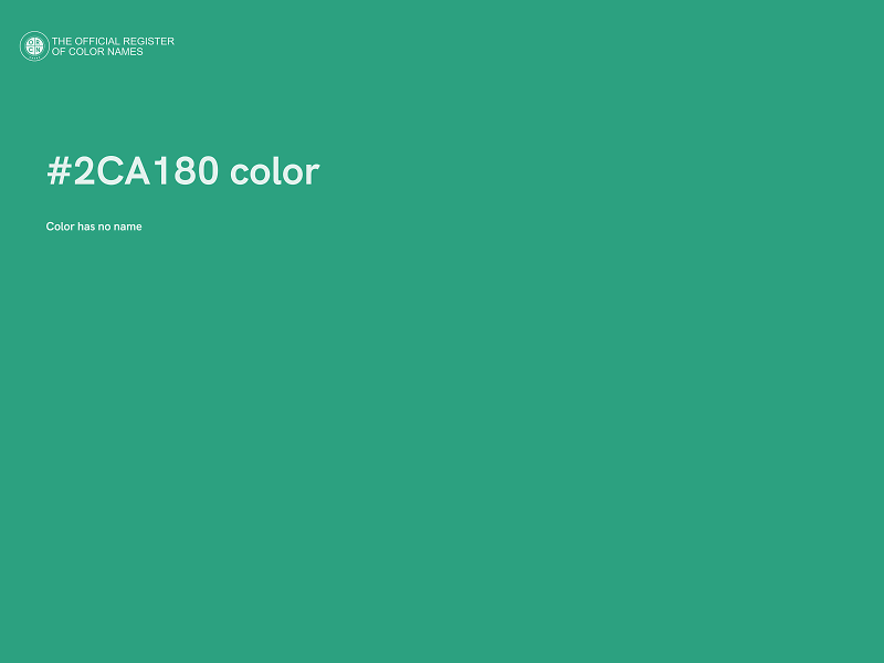 #2CA180 color image