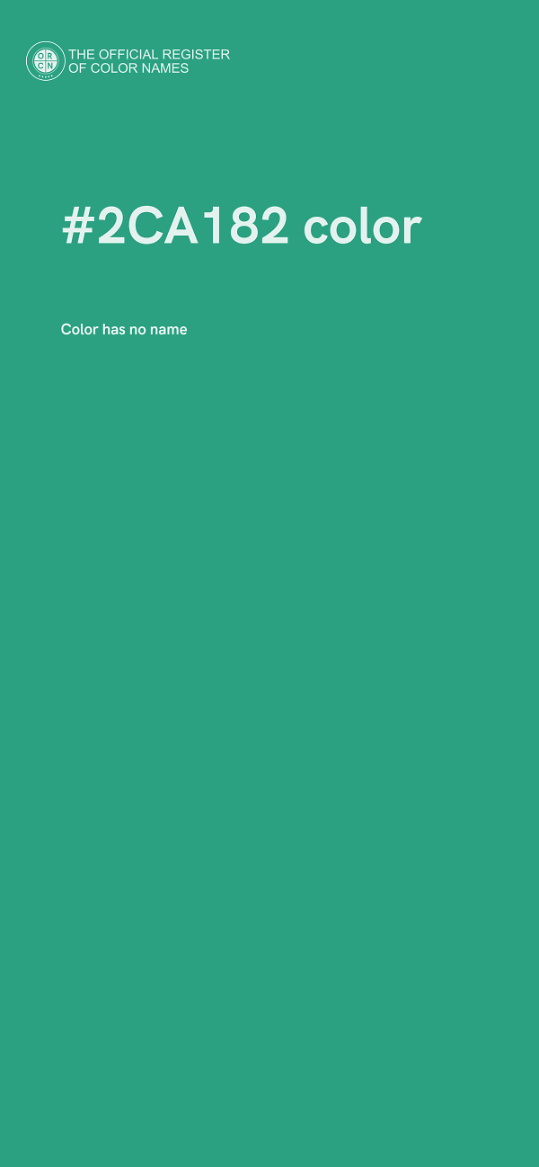 #2CA182 color image