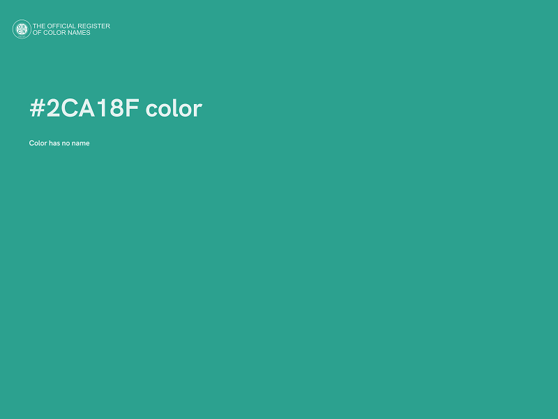 #2CA18F color image