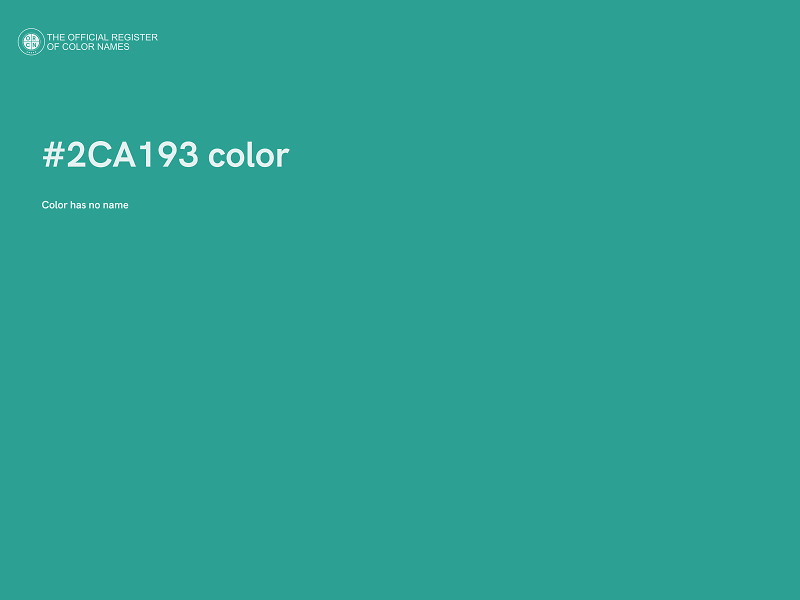 #2CA193 color image