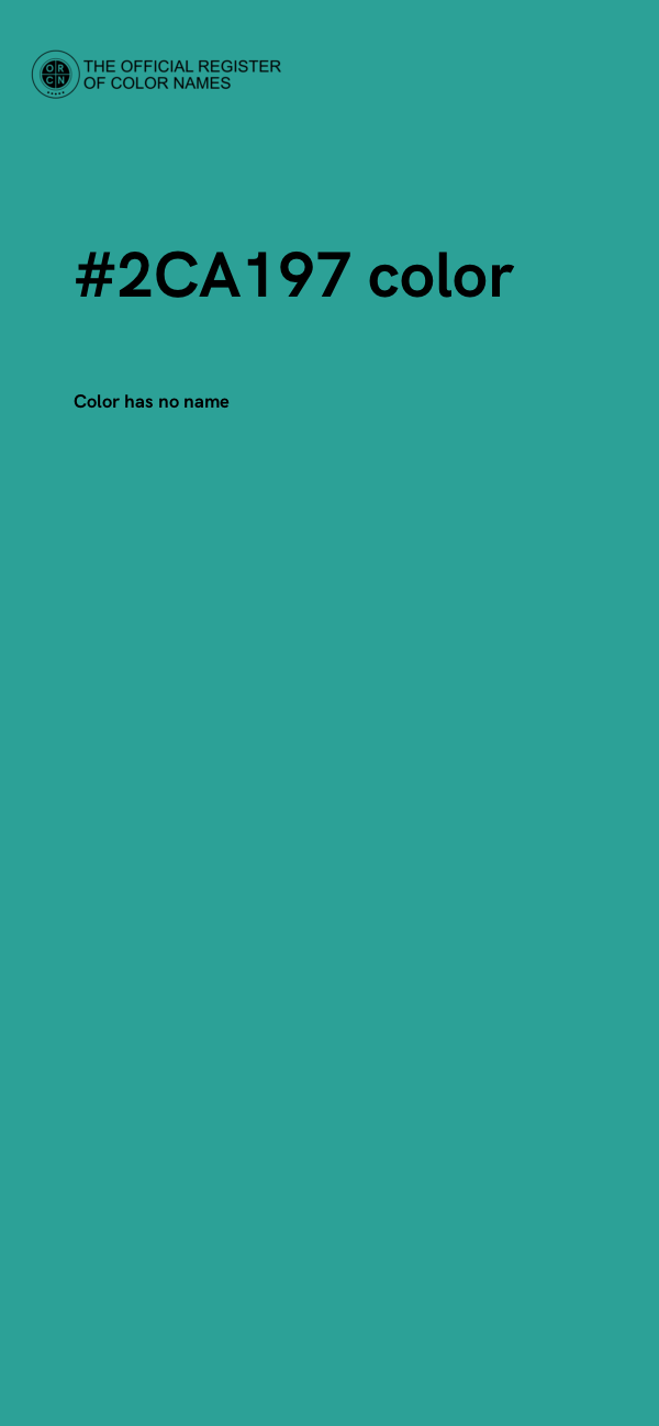 #2CA197 color image
