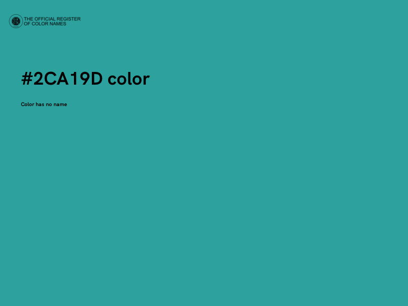#2CA19D color image