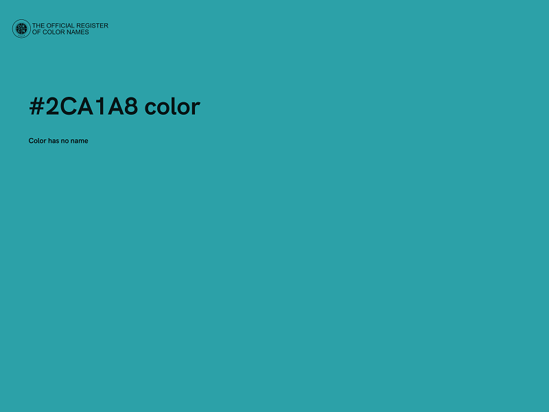 #2CA1A8 color image