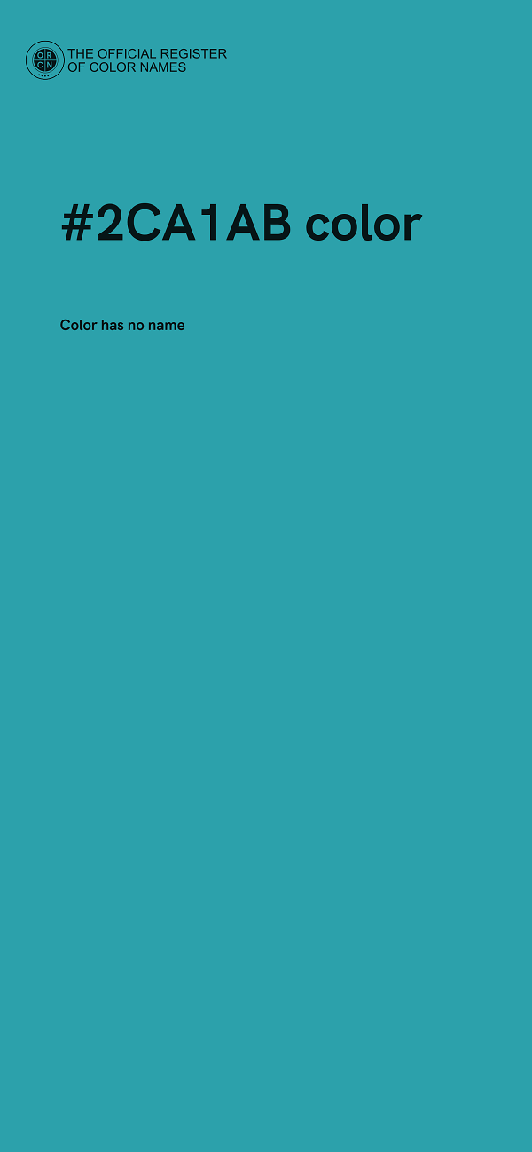 #2CA1AB color image