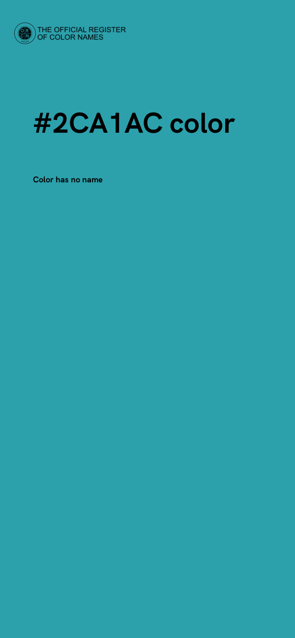 #2CA1AC color image