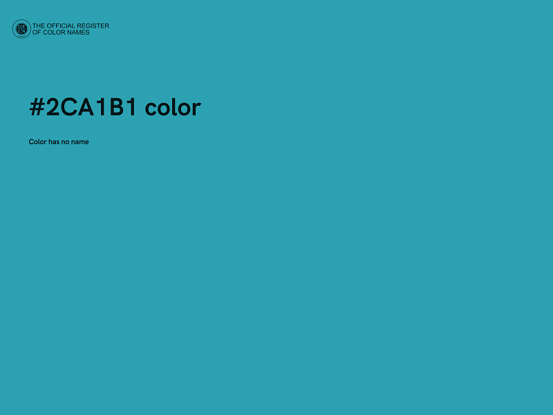 #2CA1B1 color image