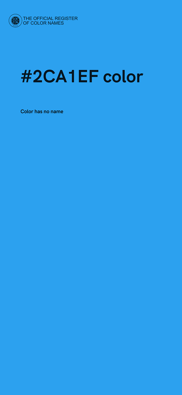#2CA1EF color image