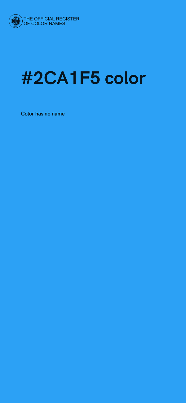 #2CA1F5 color image