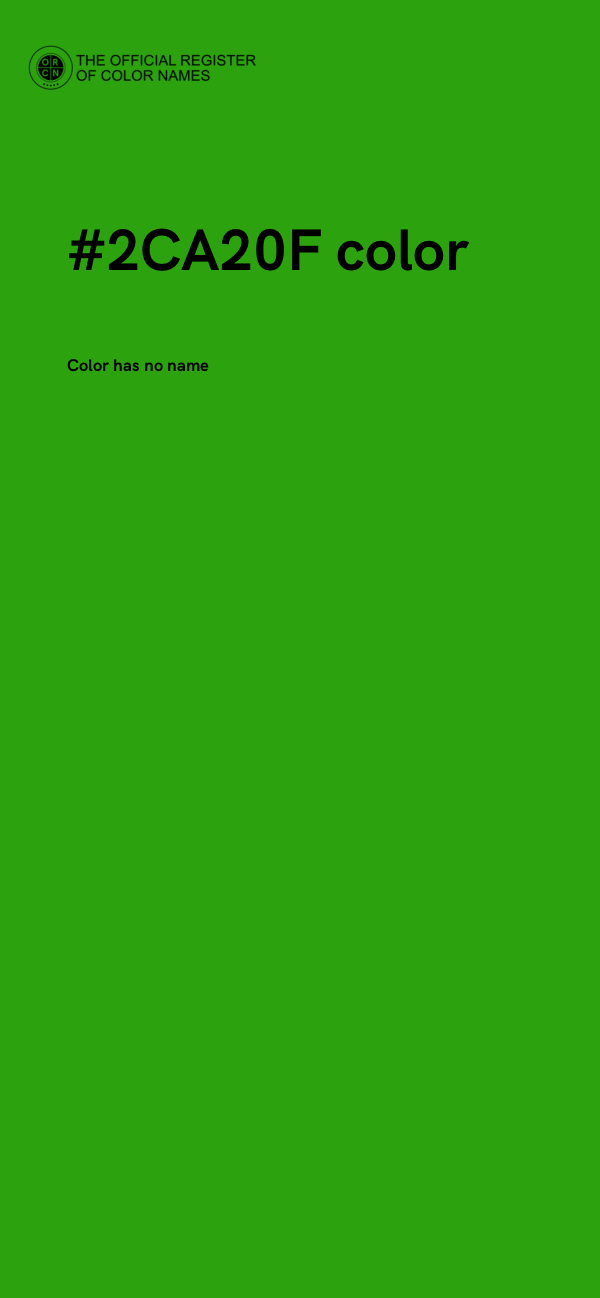 #2CA20F color image