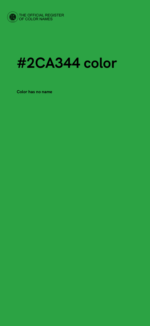 #2CA344 color image