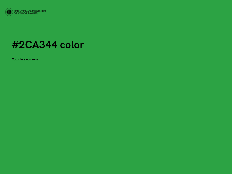 #2CA344 color image