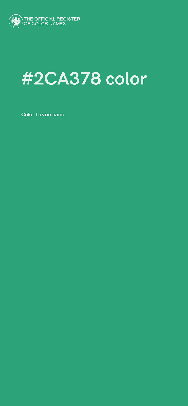 #2CA378 color image