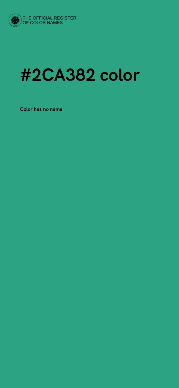 #2CA382 color image
