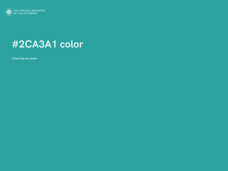 #2CA3A1 color image