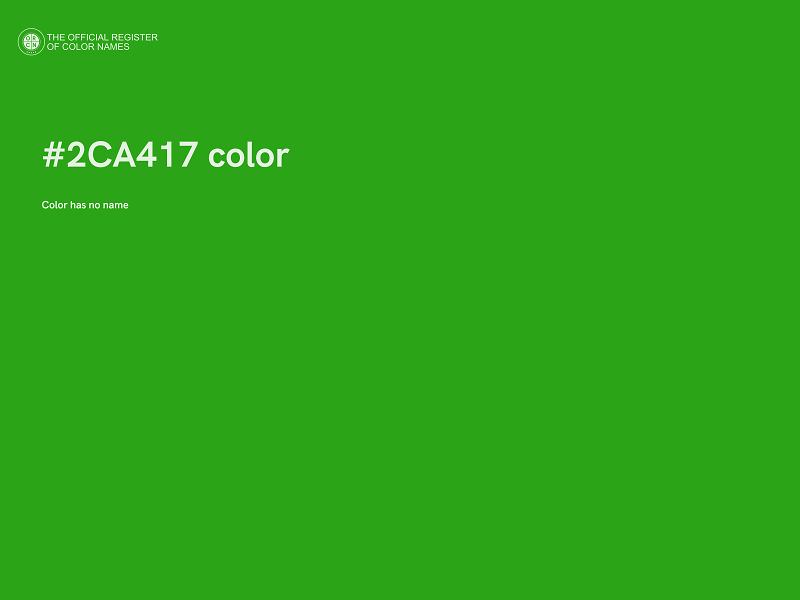 #2CA417 color image