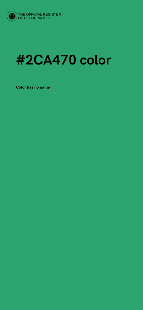 #2CA470 color image