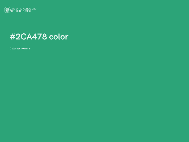 #2CA478 color image