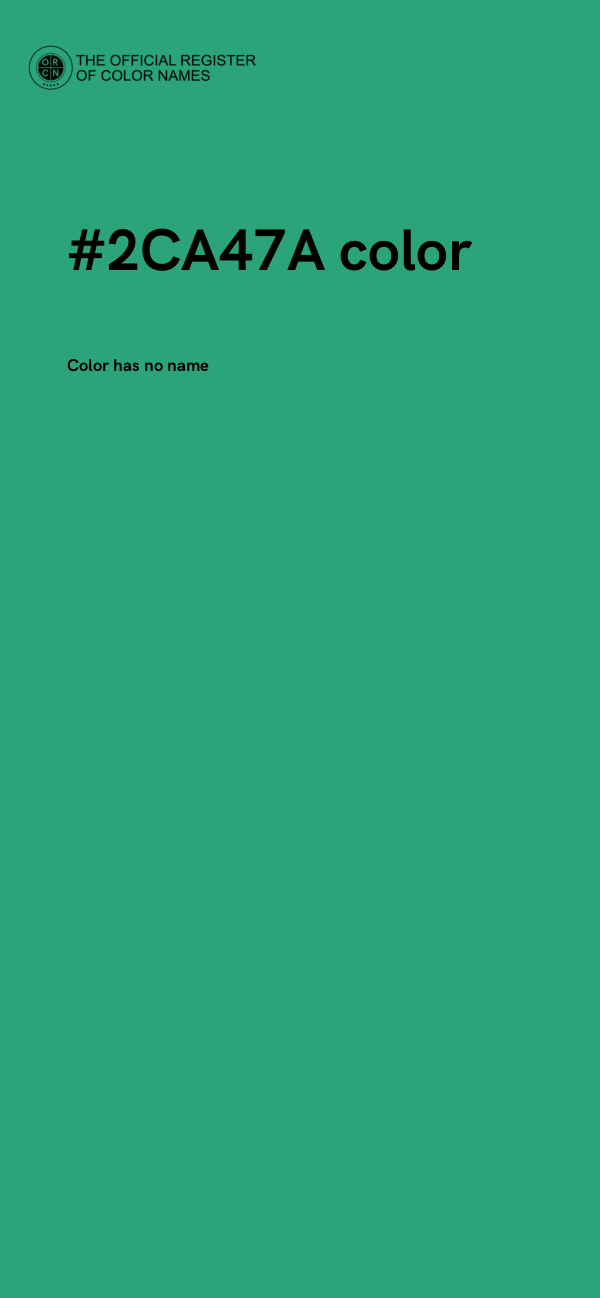 #2CA47A color image
