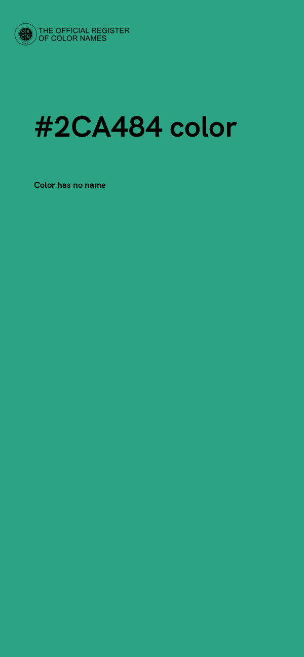 #2CA484 color image