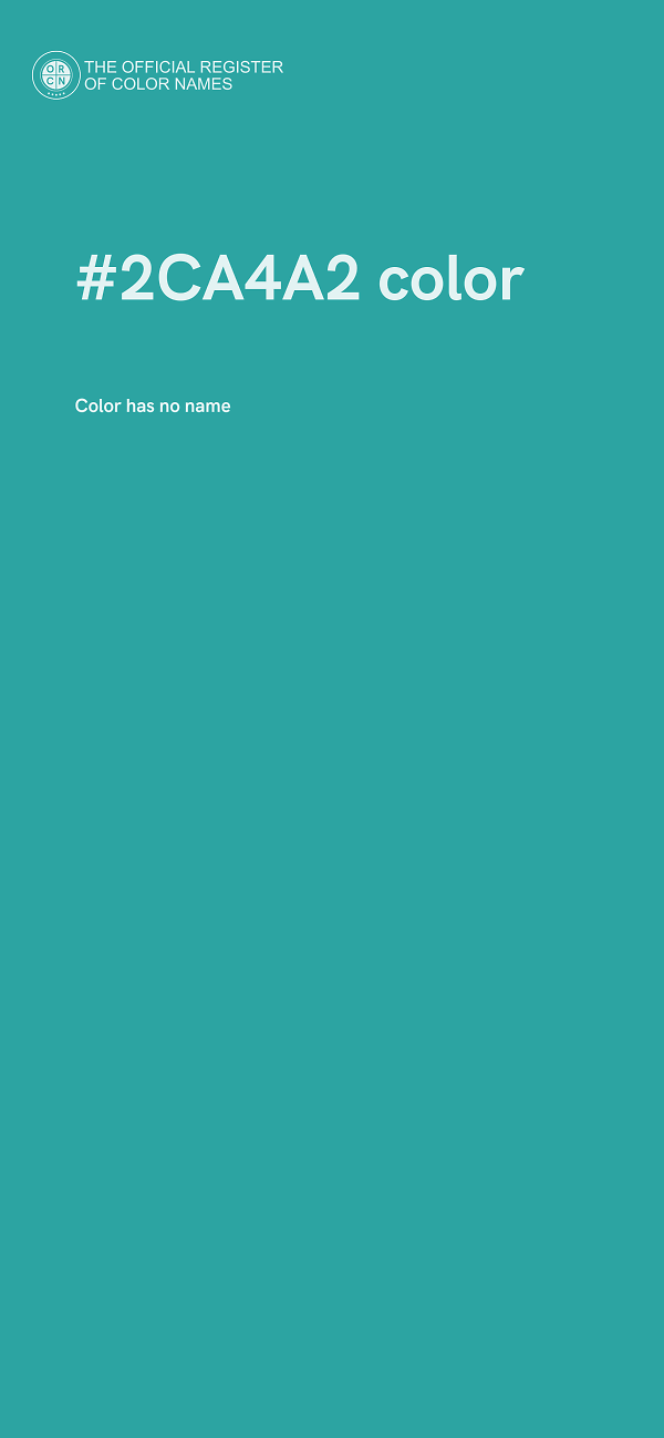 #2CA4A2 color image