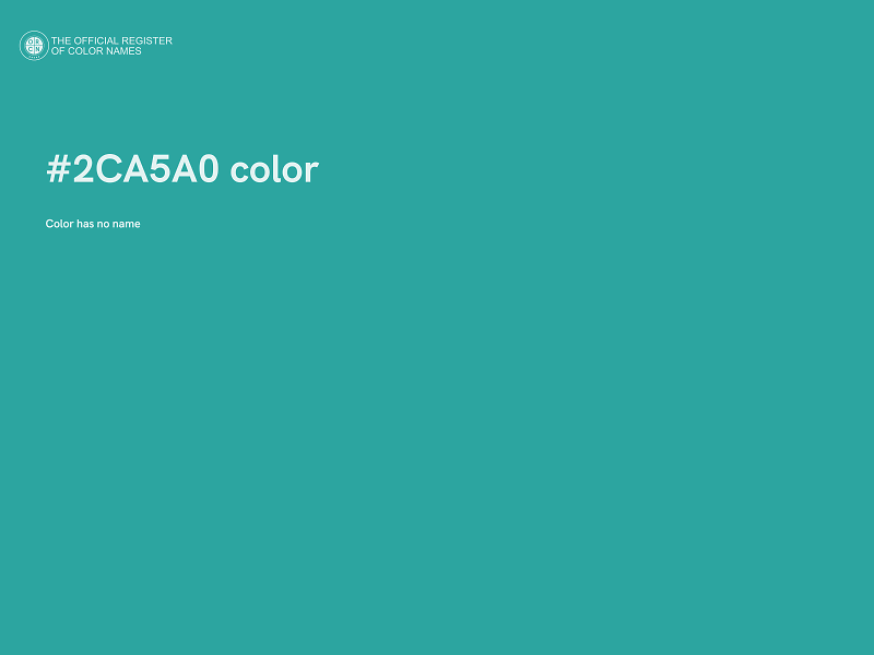 #2CA5A0 color image