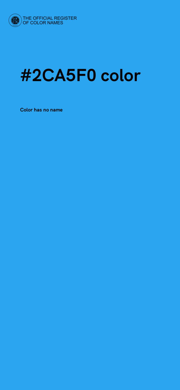 #2CA5F0 color image
