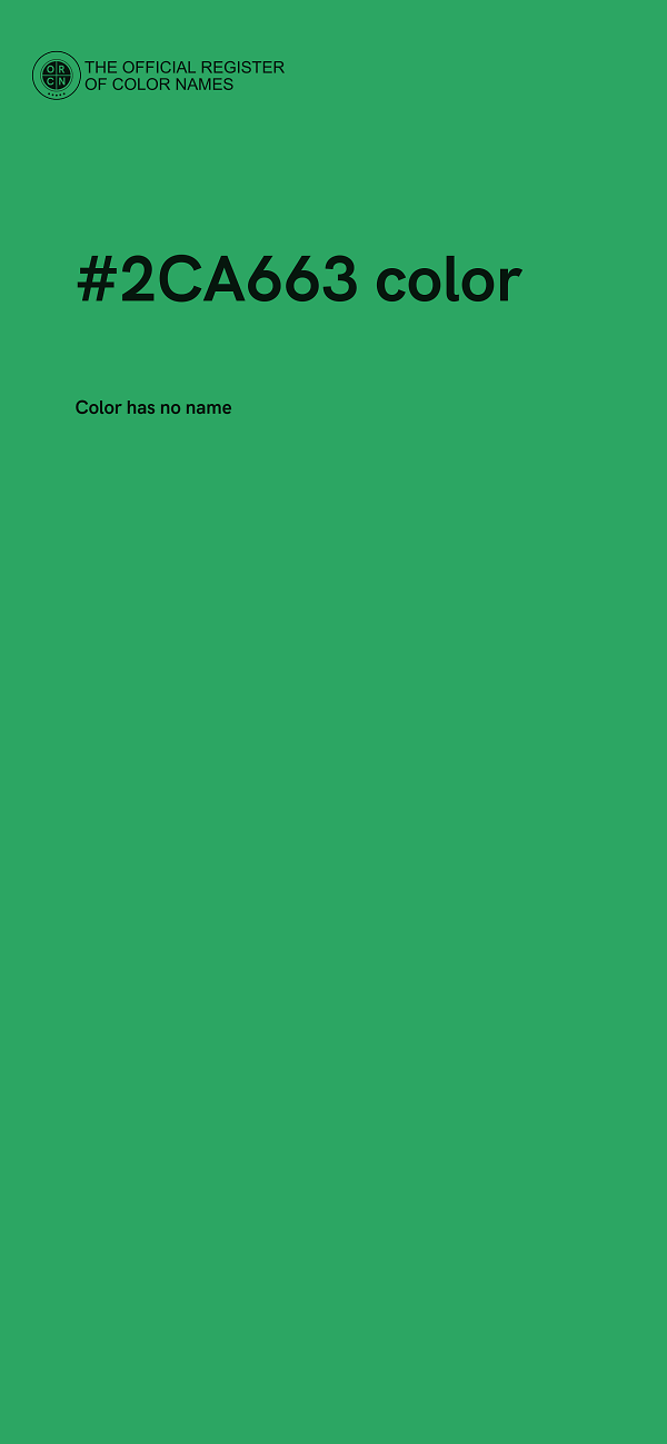 #2CA663 color image