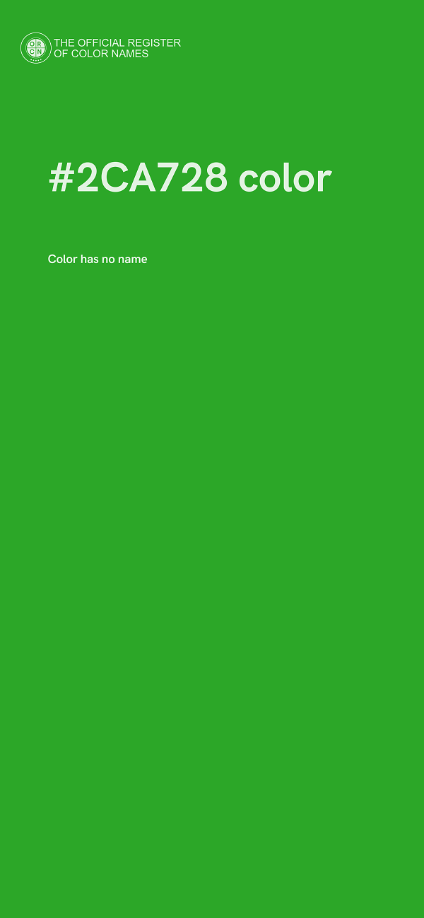 #2CA728 color image