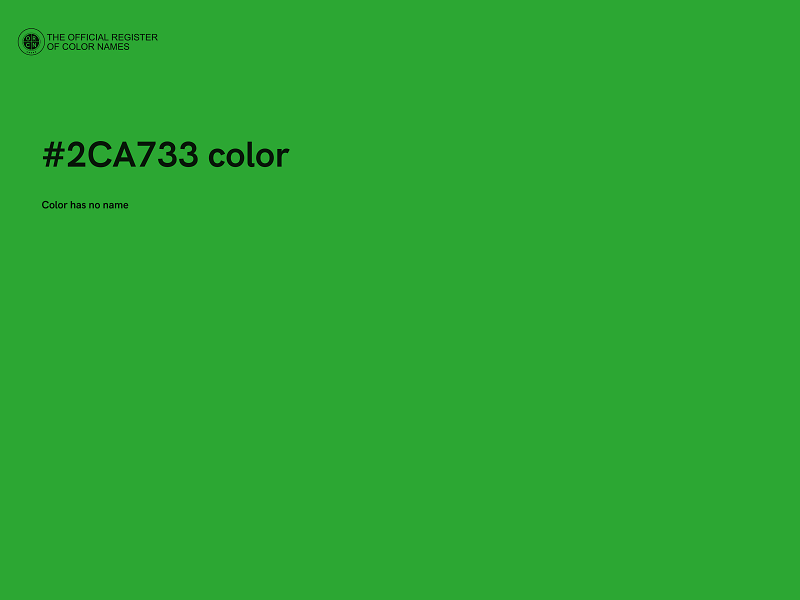 #2CA733 color image