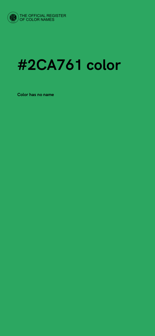 #2CA761 color image